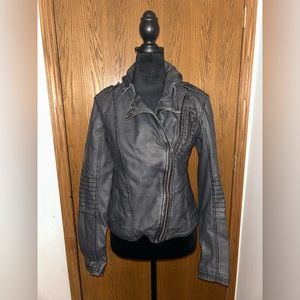 Hollister leather jacket